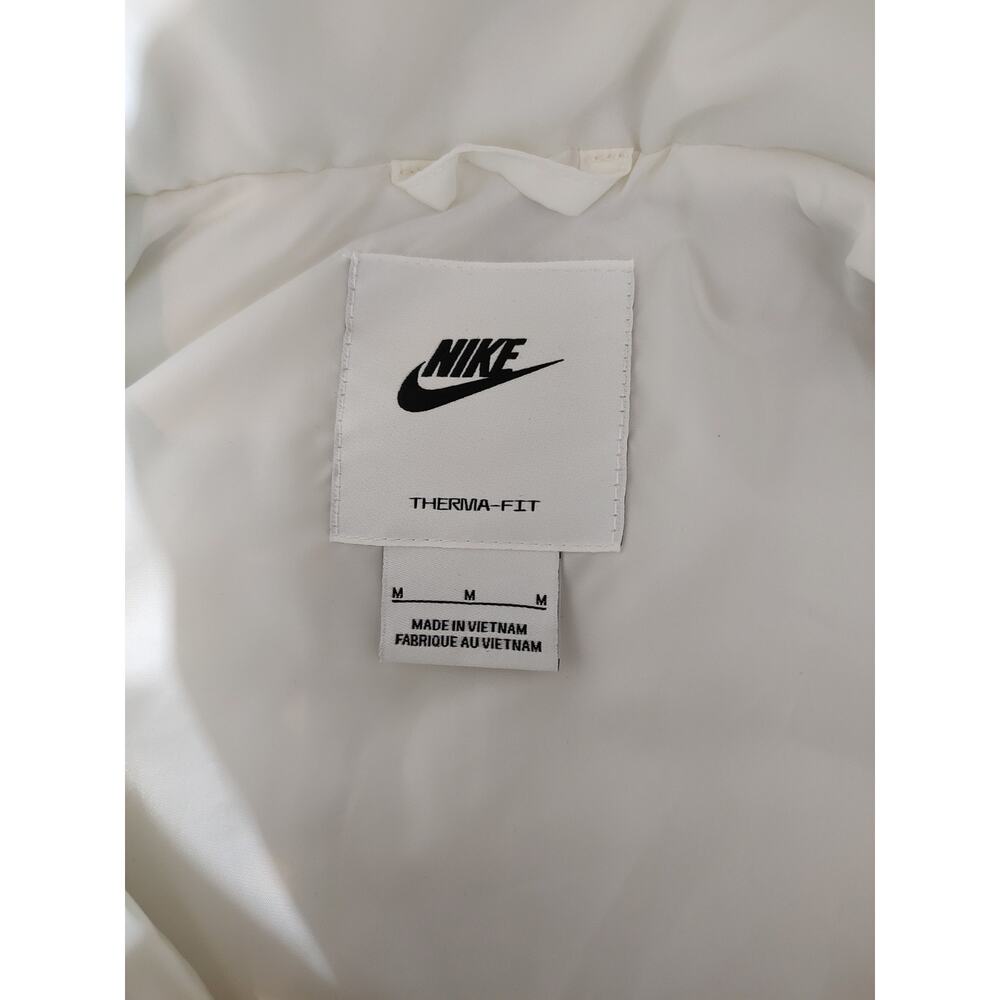 Women's Nike Therma-FIT Vest White Puffer Jacket Insulated Quilted - Medium - Picture 2 of 5